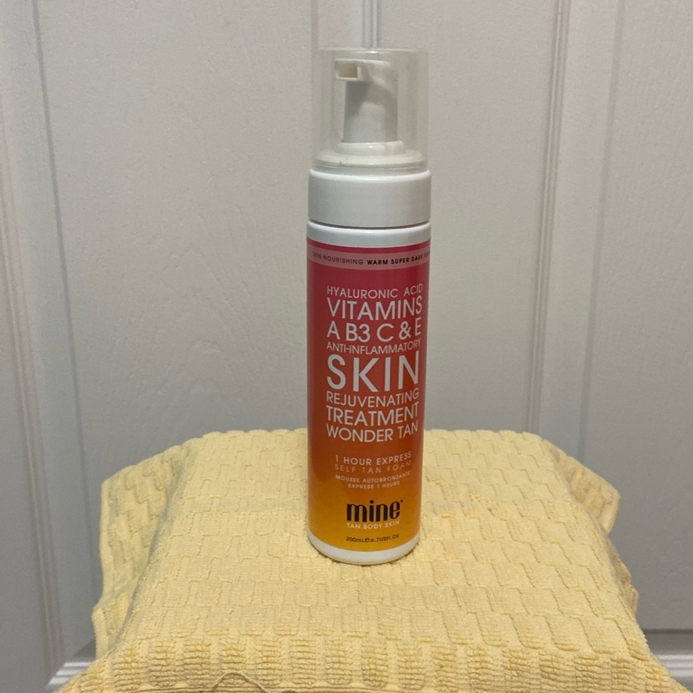 Mine Tan self tanner-bottle almost full